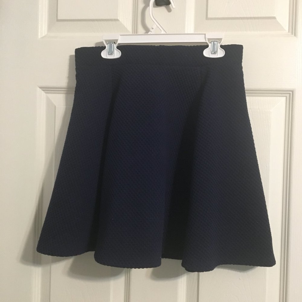 Navy Blue Skater Skirt
